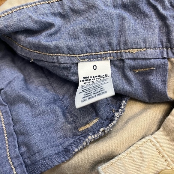 Lot 2 American Eagle Aeropostale Khaki Denim Size 0 XS Shorts Teen Tween School - Picture 10 of 16